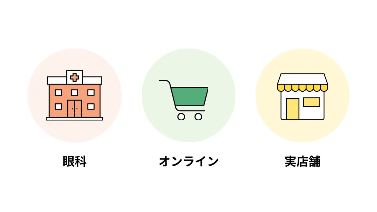 コンタクトレンズはどこで購入できる?眼科/オンライン/実店舗